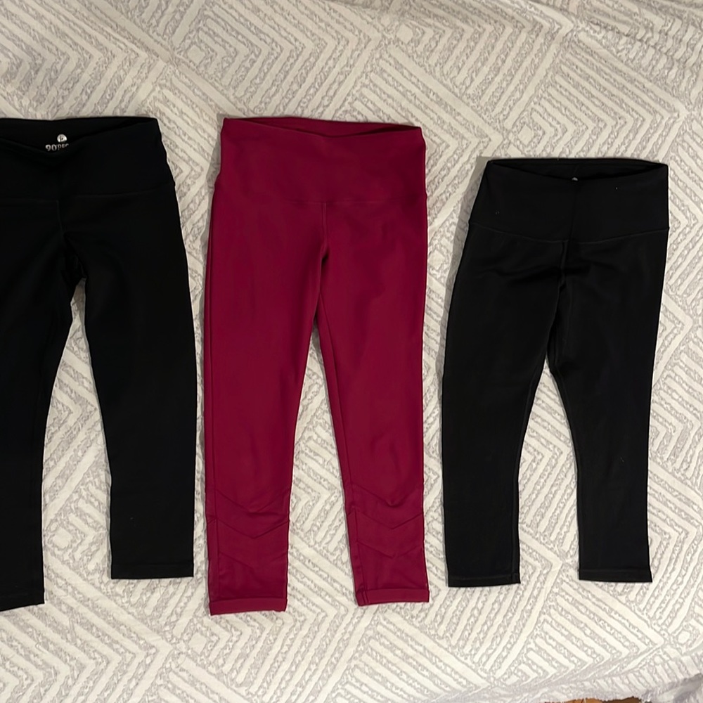 3 pair of leggings by 90 Degree by Reflex